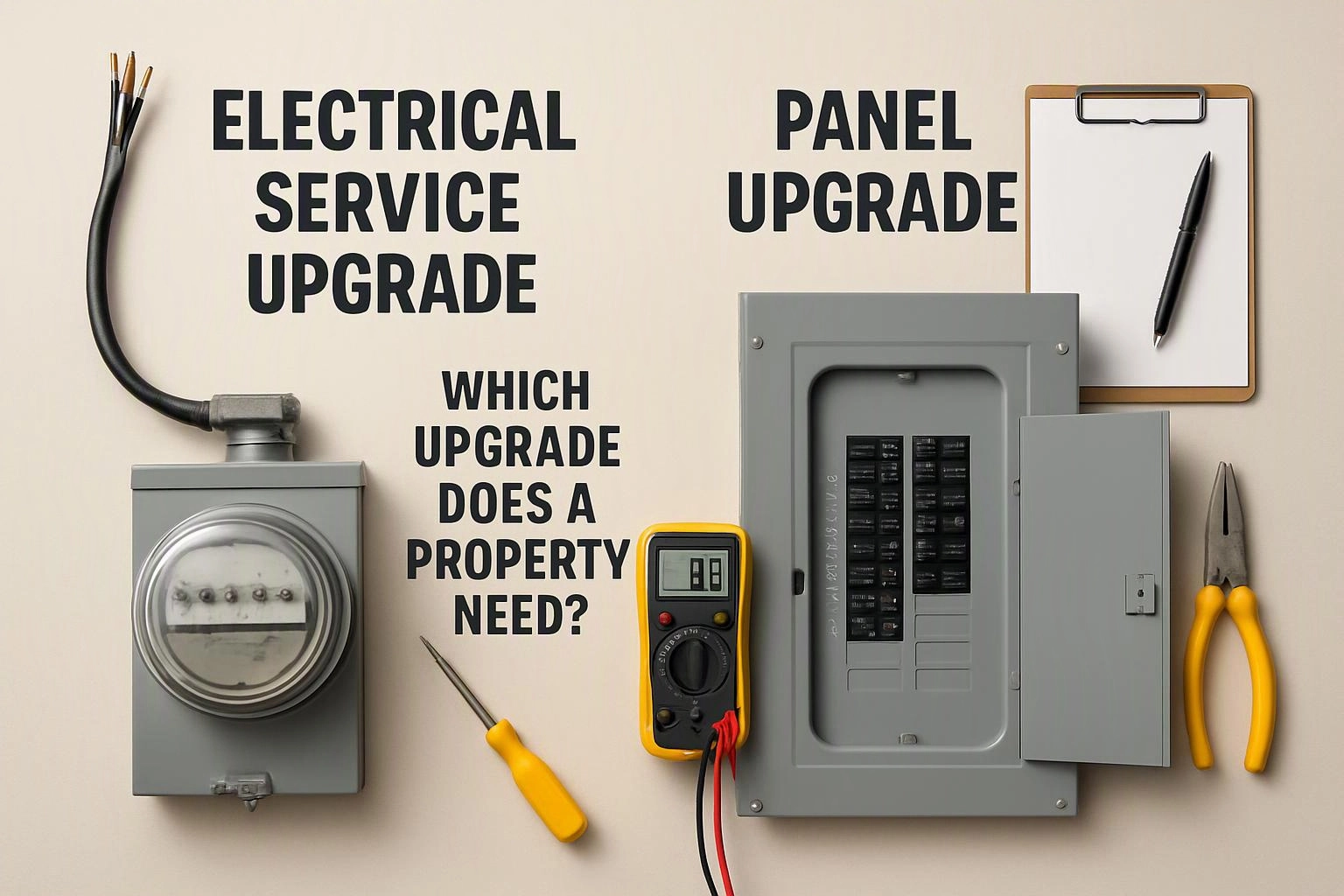 Electrical Service Upgrade vs. Panel Upgrade: Which Upgrade Does a Property Need?